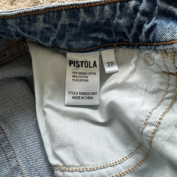 PISTOLA: LENNON HIGH RISE CROPPED BOOT DENIM Size 27 - Picture 6 of 6